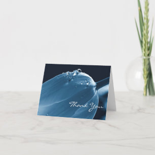 Dank u Kaart Notecard, Tulp & Regendruppels,