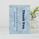 Dank u kaart ontwerp wenskaart (Staand voorkant)