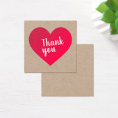 Dank u kaart op Premium Kraft papier. (Bureau)