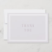 Dank u kaart Paarse Lavendel Traditioneel (Voorkant)