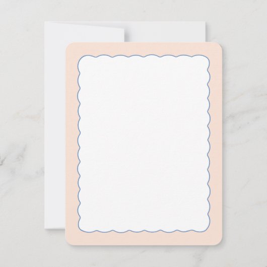 Dank u kaart - Peachy Florals (Achterkant)