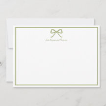 Dank u kaart Preppy Bow Baby shower