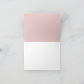 Dank u kaart roze marmeren ontwerp (Binnen)