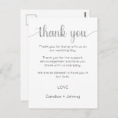 Dank u kaart, script dank u kaart (Voorkant / Achterkant)