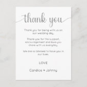 Dank u kaart, script dank u kaart (Voorkant)