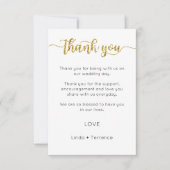 Dank u kaart, script dank u kaart (Voorkant)