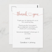 Dank u kaart, script dank u kaart (Voorkant / Achterkant)