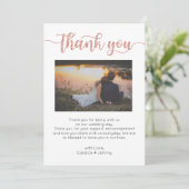 Dank u kaart, script dank u kaart, foto bedankkaart (Staand voorkant)