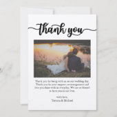 Dank u kaart, script dank u kaart, foto bedankkaart (Voorkant)