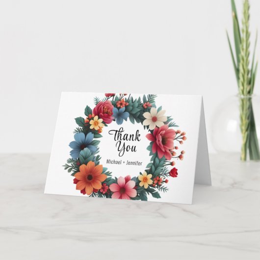 Dank u kaart SJABLOON (Voorkant)