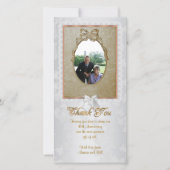 Dank u kaart speciale gelegenheid met foto 40th (Voorkant)