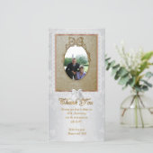 Dank u kaart speciale gelegenheid met foto 40th (Staand voorkant)