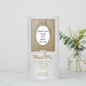 Dank u kaart speciale gelegenheid met foto 50th (Staand voorkant)