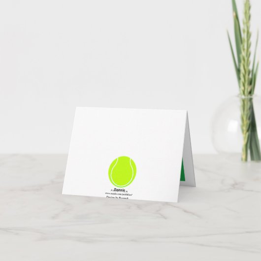 Dank u kaart tennisser (Achterkant)