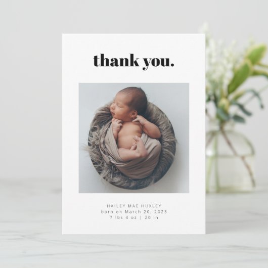 Dank u Kaart van de Aankondiging van de Geboortepl (Staand voorkant)