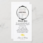 Dank u Kaart (Verloving / bruiloft / Jubileum) (Voorkant / Achterkant)