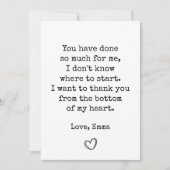 Dank u Kaart voor Pap met citaten voor Verjaardag (Voorkant)