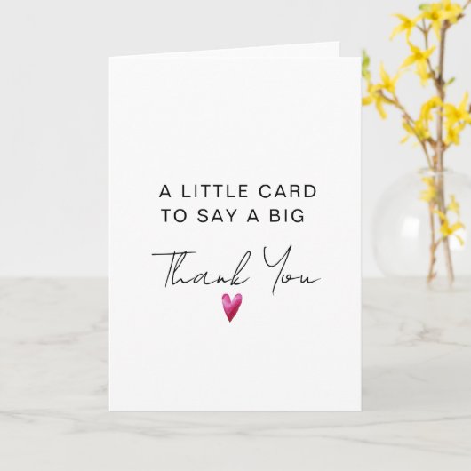 Dank u kaart, Vriend Dank u kaart, giftkaart Kaart (Gele Bloem)