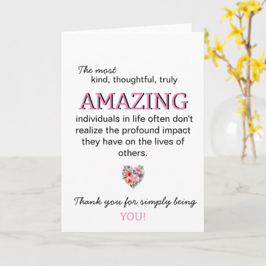 Dank u kaart, Vriend Dank u kaart, giftkaart Kaart (Gele Bloem)