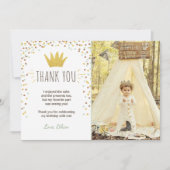 Dank u kaart Wilde dingen Verjaardag Gold Boy Crow (Voorkant)