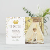 Dank u kaart Wilde dingen Verjaardag Gold Boy Crow (Staand voorkant)