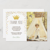 Dank u kaart Wilde dingen Verjaardag Gold Boy Crow (Voorkant / Achterkant)