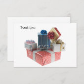 Dank u kaartdozen van geschenken bedankkaart (Voorkant / Achterkant)