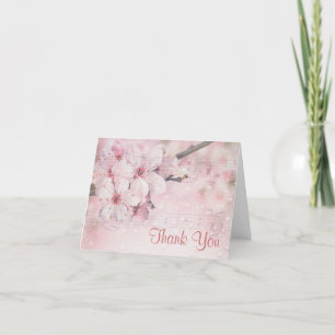 Dank u kaarten (50) Bloemen Muzieknoten