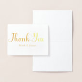 Dank u kaarten bruiloft koppels naam script hart (Display)