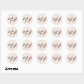 Dank u kaarten - Ice Cream Party Ronde Sticker (Vel)