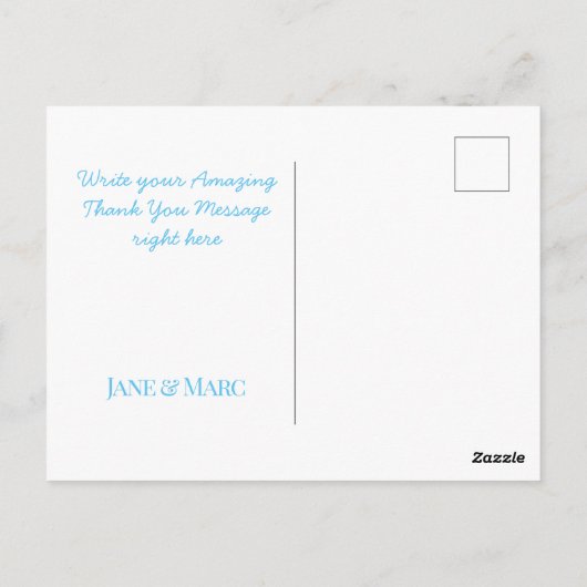 Dank u kaarten Levendig holografisch Briefkaart (Achterkant)