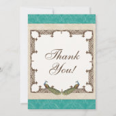 Dank u Kaarten - Peacock & Etchings Notitiekaartje (Achterkant)