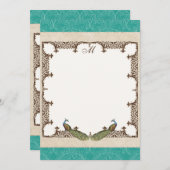 Dank u Kaarten - Peacock & Etchings Notitiekaartje (Voorkant / Achterkant)