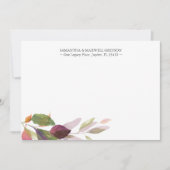 Dank u kaarten rustieke Herfst gebladerte briefpap Notitiekaartje (Voorkant)