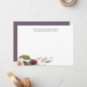 Dank u kaarten rustieke Herfst gebladerte briefpap Notitiekaartje (Voorkant / Achterkant in situ)