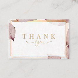 Dank u  kaarten  visitekaartje