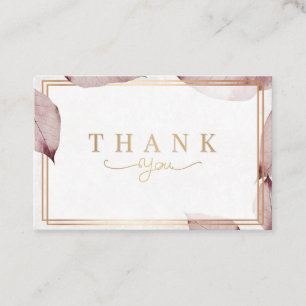 Dank u  kaarten  visitekaartje