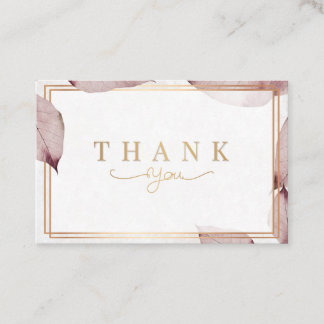 Dank u  kaarten  visitekaartje