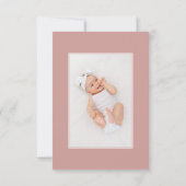 Dank u Kaarten voor de Doop | Pink Floral Boho (Achterkant)