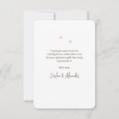 Dank u kaarten voor Koala Gender Reveal Party. (Achterkant)