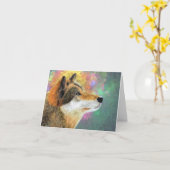 Dank u kaarten - Wolf Art (Gele Bloem)