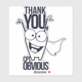 Dank u, kapitein voor de hand sticker (Vel)