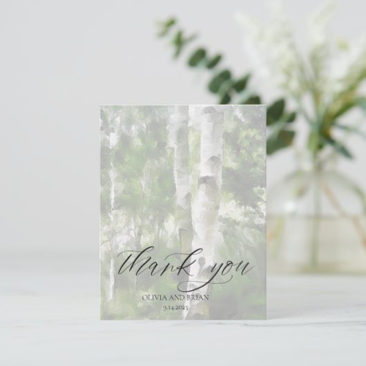  DANK U KARTASPEN TREE DESIGN BEDANKKAART (Staand voorkant)