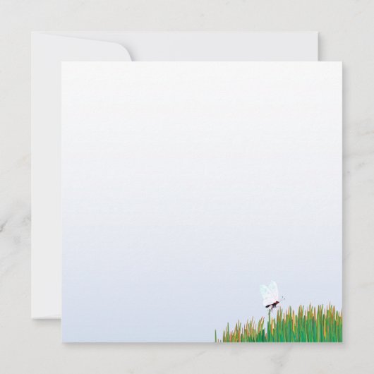 Dank u Kat en Vogels in de Tuin Kaart (Achterkant)