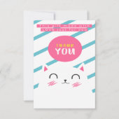 DANK U KAT HET ONTWERP VAN HET WENSKAART BEDANKKAART (Voorkant)