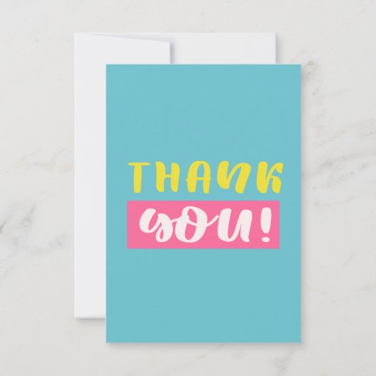 DANK U KAT HET ONTWERP VAN HET WENSKAART BEDANKKAART (Achterkant)