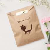 Dank u kat tekening gunstzak bedankzakje (Gezegeld)