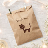 Dank u kat tekening gunstzak bedankzakje (Geknipt)