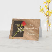 Dank u katholieke bisschop voor de Bijbel en het R Kaart (Gele Bloem)