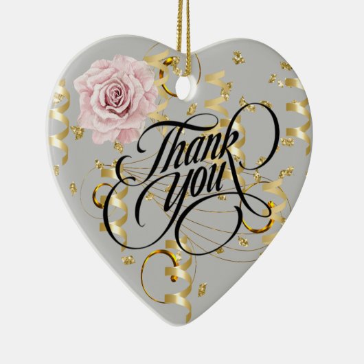 Dank u keramisch Ornament (Rechts)